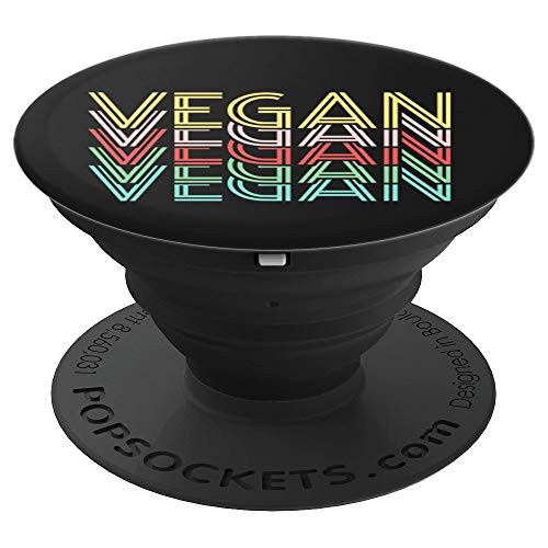 Vegan Retro Vintage Funny Vegetarian Foodie Gift Vegan PopSockets Grip and Stand for Phones and Tablets Vegan Retro Vintage Funny Vegetarian Foodie Gift Vegan PopSockets Grip and Stand for Phones and Tablets