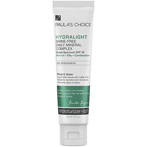 Paula s Choice HYDRALIGHT Shine Free Mineral Moisturizer SPF 30 Antioxidants   Licorice Extract Sunscreen for Oily Skin 2 Ounce