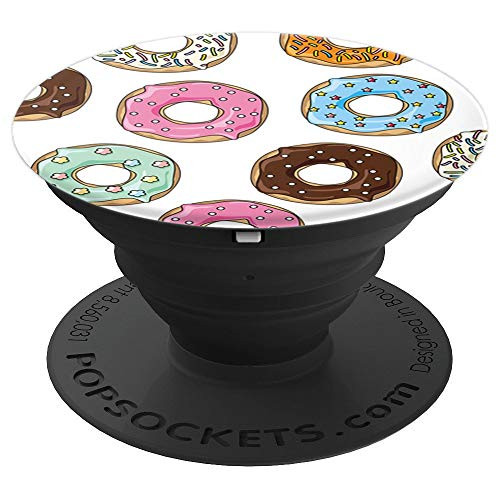 Donut Pattern   Doughnut   Snack Food Series PopSockets Grip and Stand for Phones and Tablets