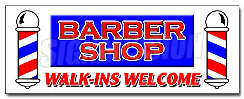24  Barber Shop Walk INS Welcome Decal Sticker Men Women Coloring Manicure