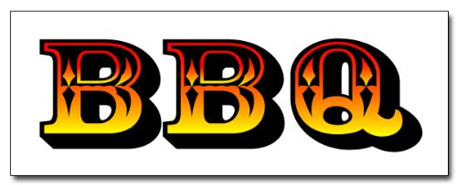 36  BBQ Decal Sticker barbque BBQ Smoker