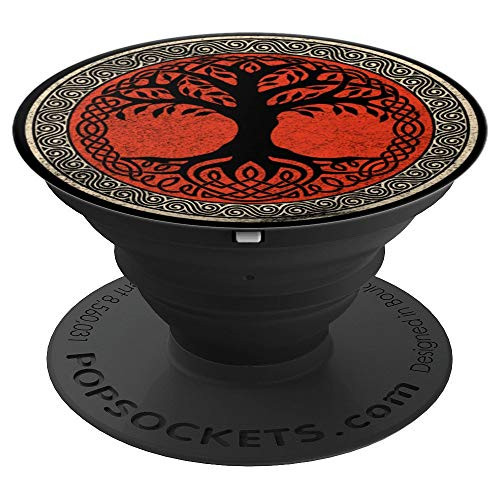Viking Tree Yggdrasil Odin Wotan Norse Mythology Valhalla PopSockets Grip and Stand for Phones and Tablets