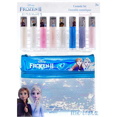 Townley Girl Disney Frozen 2 Anna and Elsa Lip Gloss Set with Sequin Bag Ages 3 9 Pack Townley Girl Disney Frozen 2 Anna and Elsa Lip Gloss Set with Sequin Bag Ages 3 9 Pack