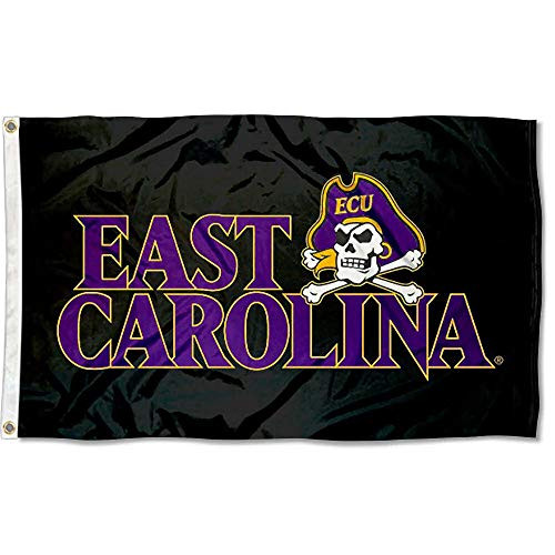 College Flags   Banners Co East Carolina Pirates Black Flag