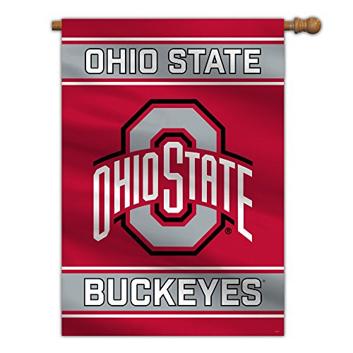 Fremont Die NCAA Ohio State Buckeyes 2 Sided House Flag 28 x 40 28 x 40 Team Colors Fremont Die NCAA Ohio State Buckeyes 2 Sided House Flag 28 x 40 28 x 40 Team Colors