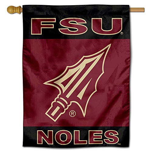 College Flags   Banners Co FSU Seminoles Spearhead Double Sided House Flag