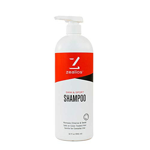 Zealios Swim Sport Shampoo Moisturizing Formula Repairs Hydrates Protects Color Treated Hair Pool Chemicals Chlorine Salt Water Safe for Daily Replenishment 32 oz Zealios Swim Sport Shampoo Moisturizing Formula Repairs Hydrates Protects Color Treated Hair Pool Chemicals Chlorine Salt Water Safe for Daily Replenishment 32 oz
