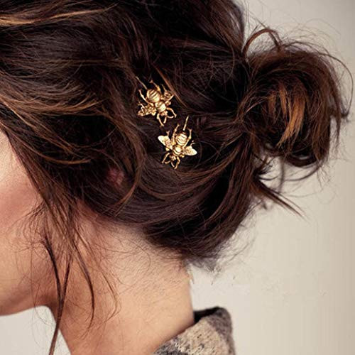 Yalice Bee Bobby Pins Barrettes Bride Hair Clips Wedding Hair Accessories for Women and Girls Gold Yalice Bee Bobby Pins Barrettes Bride Hair Clips Wedding Hair Accessories for Women and Girls Gold