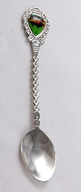 North Dakota State Souvenir Collectible Twist Spoon 5  lpco