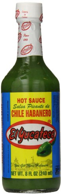 El Yucateco Salsa Picante Verde de Chile Habanero 8 Ounce