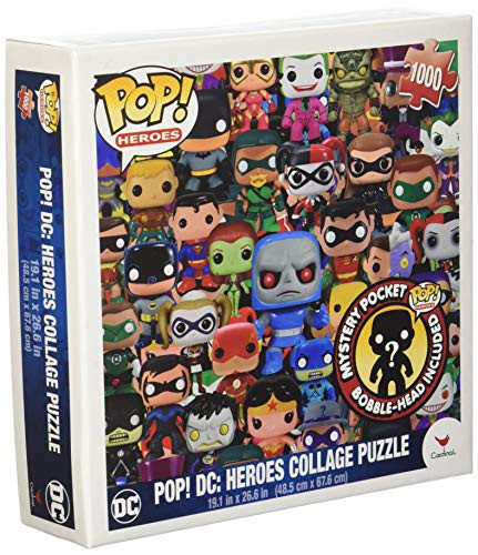 Funko Pop Heroes, DC Comics Pop Heroes Collage Jigsaw Puzzle - 1000 Pieces