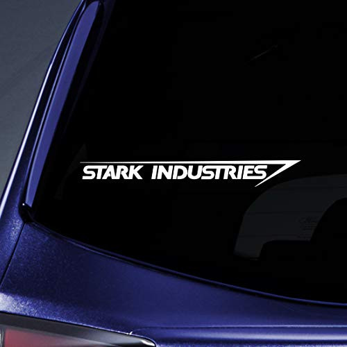 Bargain Max Decals   Stark Industries Sticker Decal Notebook Car Laptop 8   White