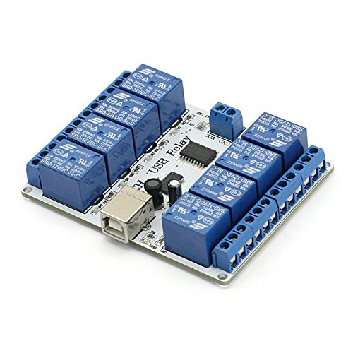 SainSmart USB Eight Channel Relay Board for Automation   12 V