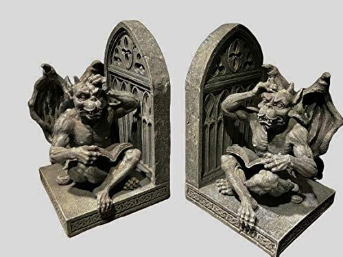 Veronese Design Gargoyle Bookends 7  Tall Fantasy Mythical mid Evil Gothic Studio Collection
