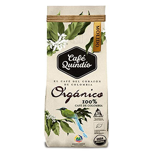 Cafe Quindio Organic Ground Coffee 340 g 12 oz 08 lb Medium Roast 100 Organic Colombian Arabica Coffee Handpicked free of chemicals and synthetic pesticides Biodegradable Food Bag Cafe Quindio Organic Ground Coffee 340 g 12 oz 08 lb Medium Roast 100 Organic Colombian Arabica Coffee Handpicked free of chemicals and synthetic pesticides Biodegradable Food Bag