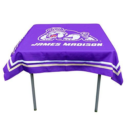 College Flags   Banners Co James Madison Dukes Logo Tablecloth or Table Overlay