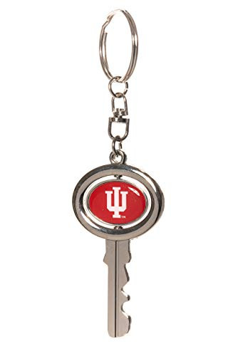 Collegiate Pulse Indiana University Hoosiers NCAA Spinning Key Shaped Keychain