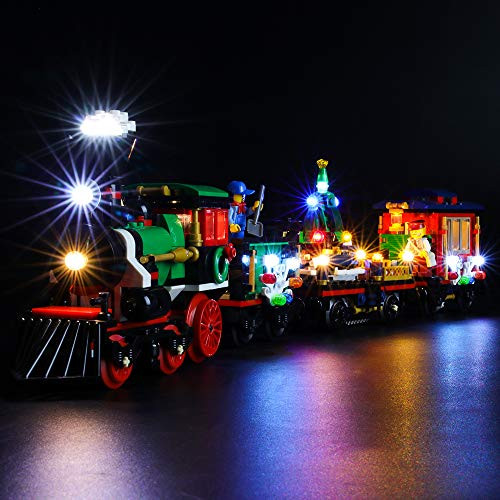 BRIKSMAX Led Lighting Kit for Creator Winter Holiday Train   Compatible with Lego 10254 Building Blocks Model  Not Include The Lego Set