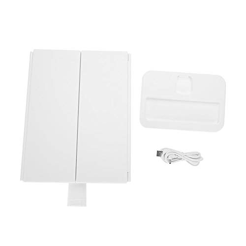 Makeup MirrorBeautify Tri Fold Makeup Cosmetic Mirror 24 LED Lighted Vanity Mirror 180° Tri Fold Adjustable Rotation Makeup Cosmetic Mirror