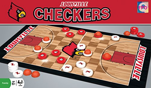 MasterPieces NCAA Louisville Cardinals Checkers Board Game