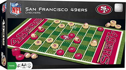 MasterPieces NFL San Francisco 49ers Checkers Board Game