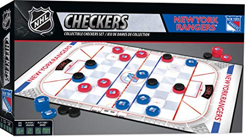 MasterPieces NHL New York Rangers Checkers Board Game MasterPieces NHL New York Rangers Checkers Board Game