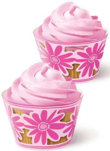 Wilton Pink Party Cupcake Wraps, 18 Count
