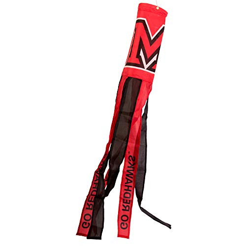 College Flags   Banners Co Miami Redhawks Windsock