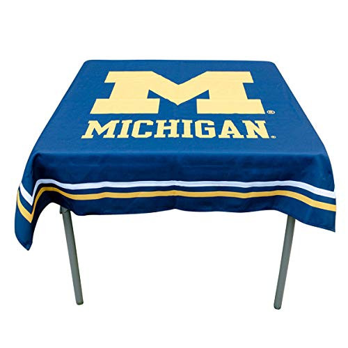 College Flags Banners Co Michigan Wolverines Logo Tablecloth or Table Overlay College Flags Banners Co Michigan Wolverines Logo Tablecloth or Table Overlay