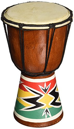 X8 Drums Mini Djembe Drum with Spark Painted Design