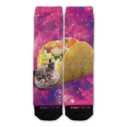 Function   Galaxy Taco Cat Fashion Socks