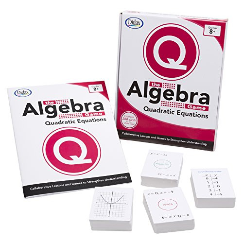 Didax DD 211754 The Algebra Game Quadratic Equations  Basic