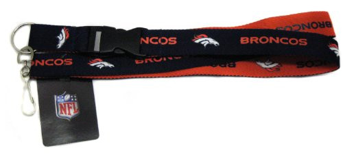 Pro Specialties Group NFL Denver Broncos Two Tone Lanyard Navy Orange One Size Pro Specialties Group NFL Denver Broncos Two Tone Lanyard Navy Orange One Size