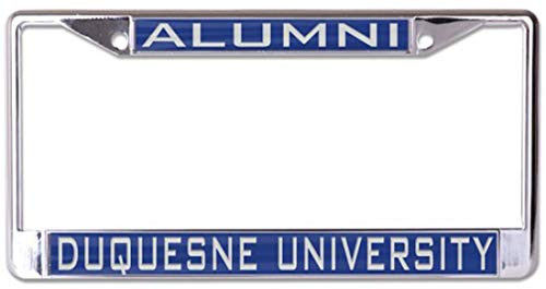 WinCraft Duquesne University Alumni License Plate Frame Metal with Inlaid Acrylic 2 Mount Holes WinCraft Duquesne University Alumni License Plate Frame Metal with Inlaid Acrylic 2 Mount Holes