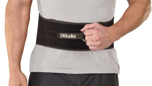 Mueller Adjustable Back and Abdominal Support Black One Size