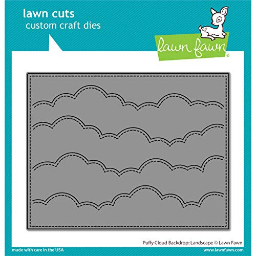 Lawn Fawn LF2351 Puffy Cloud Backdrop  Landscape Custom Craft Dies