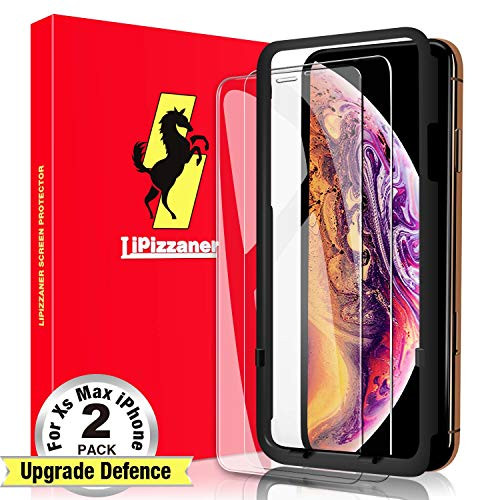 Lipizzaner iPhone Xs Max Screen Protector [2 Pack] iPhone Xs Max Glass Screen Protector [9H Hardness] [HD Clarity] [Case Friendly] iPhone Xs MAX Tempered Glass Screen Protector (6.5 inch)