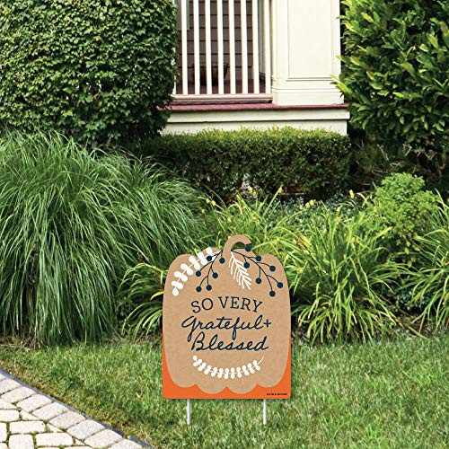 Big Dot of Happiness Happy Thanksgiving Outdoor Lawn Sign Fall Harvest Party Yard Sign 1 Piece Big Dot of Happiness Happy Thanksgiving Outdoor Lawn Sign Fall Harvest Party Yard Sign 1 Piece
