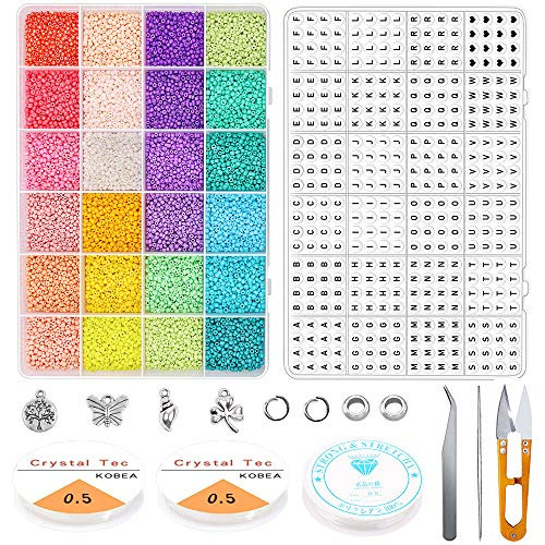 19200pcs 2mm Glass Seed Beads Kit24 Multicolor Small Pony Seed Beads with Open Jump RingsJewelry PendantsElastic String and Scissors for DIY Earring Friendship Bracelet Jewelry Making Supplies 19200pcs 2mm Glass Seed Beads Kit24 Multicolor Small Pony Seed Beads with Open Jump RingsJewelry PendantsElastic String and Scissors for DIY Earring Friendship Bracelet Jewelry Making Supplies