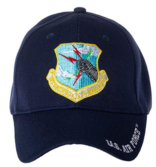 Officially Licensed US Air Force Strategic Air Command Embroidered Adjustable Baseball Cap Blue Officially Licensed US Air Force Strategic Air Command Embroidered Adjustable Baseball Cap Blue