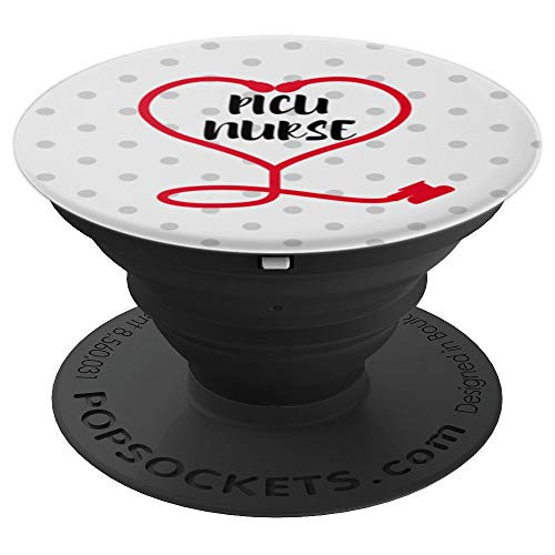 Stethoscope PICU Nurse PopSockets Grip and Stand for Phones and Tablets