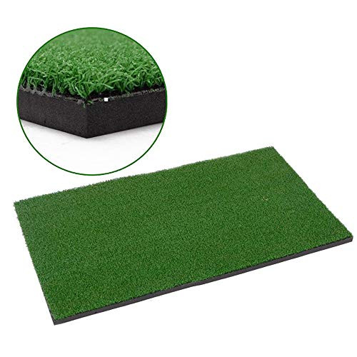 Gecheer Golf Hitting Mats Backyard Golf Mat Golf Training Aids Outdoor and Indoor Hitting Pad Practice Grass Mats Golf Training Grassroots