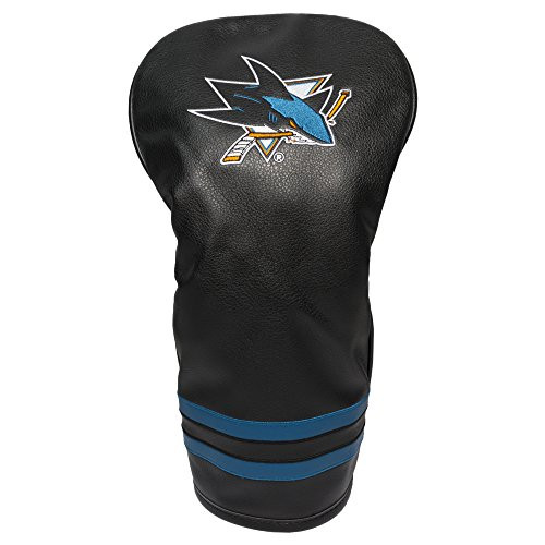 Team Golf NHL San Jose Sharks Vintage Driver Golf Club Headcover Form Fitting Design Retro Design   Superb Embroidery
