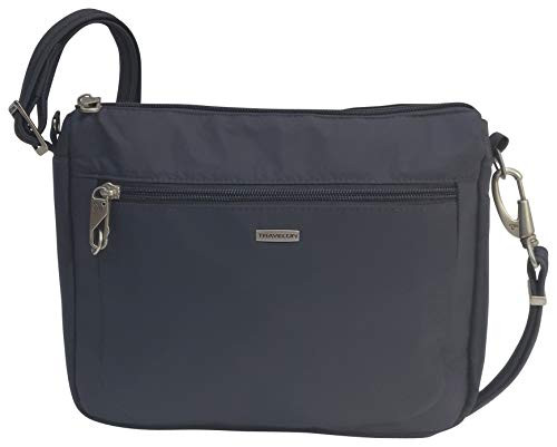 Travelon Anti Theft Classic Small E w Crossbody Bag  Dark Grey Grey Lining