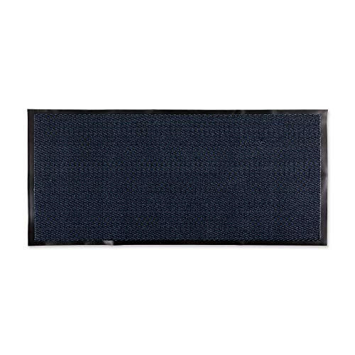 DII 5833 Walk Off Utility Doormat Durable Non Slip PVC Backing for Home or Commercial Use Pet Friendly Low Profile 22x60 Blue