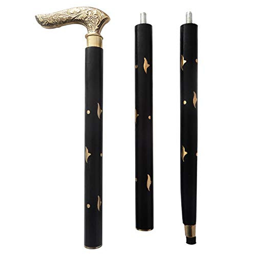 WhopperIndia Folding Cane   Foldable Walking Cane for Men Women   Fold up Collapsible Lightweight Adjustable Portable Hand Walking Stick