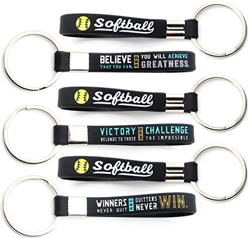 12 Pack Softball Keychains with Motivational Quotes Wholesale Pack of Key Chains in Bulk for Giveaway Gifts for Team Softball Theme Party Favors and Supplies for Boys Girls Men Women 12 Pack Softball Keychains with Motivational Quotes Wholesale Pack of Key Chains in Bulk for Giveaway Gifts for Team Softball Theme Party Favors and Supplies for Boys Girls Men Women
