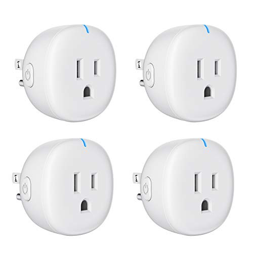 WiFi Smart Plug Maxcio Smart Outlet Compatible with Alexa Echo Google Home Ifttt Timer Schedule Function App Remote Control from Anywhere No hub Required Only Support 24Ghz   4 Packs