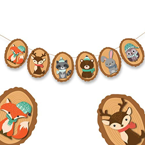 WOODLAND CREATURES BANNER   Woodland creatures baby shower Woodland baby shower decorations Deer baby shower decorations Woodland party supplies Woodland creatures Woodland creatures party supplies Woodland baby shower Fox baby shower decorations Woo