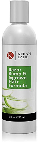 Kerah Lane Razor Bump   Ingrown Hair Natural Formula 8 Oz for Women   Men  Best Serum for Ingrown Hairs Acne Razor Bumps Razor Burn  Use After Shaving Waxing Electrolysis   Hair Removal Treatment
